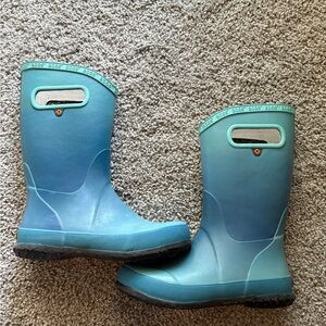 Bogs Kids Ombré Aqua Blue Rain Boots